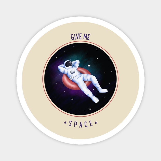 Give Me Space Astronaut Relaxing Magnet by mattserpieces